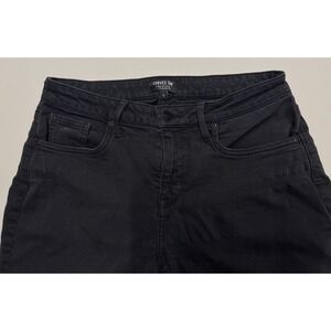 NYDJ Shape Curves 360 Straight Jeans Womens Size 2 Stretch Overdye Black